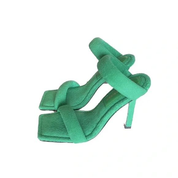 Good American Terry Slip on High Heels Sandals. New. Size 6 - Picture 2 of 16